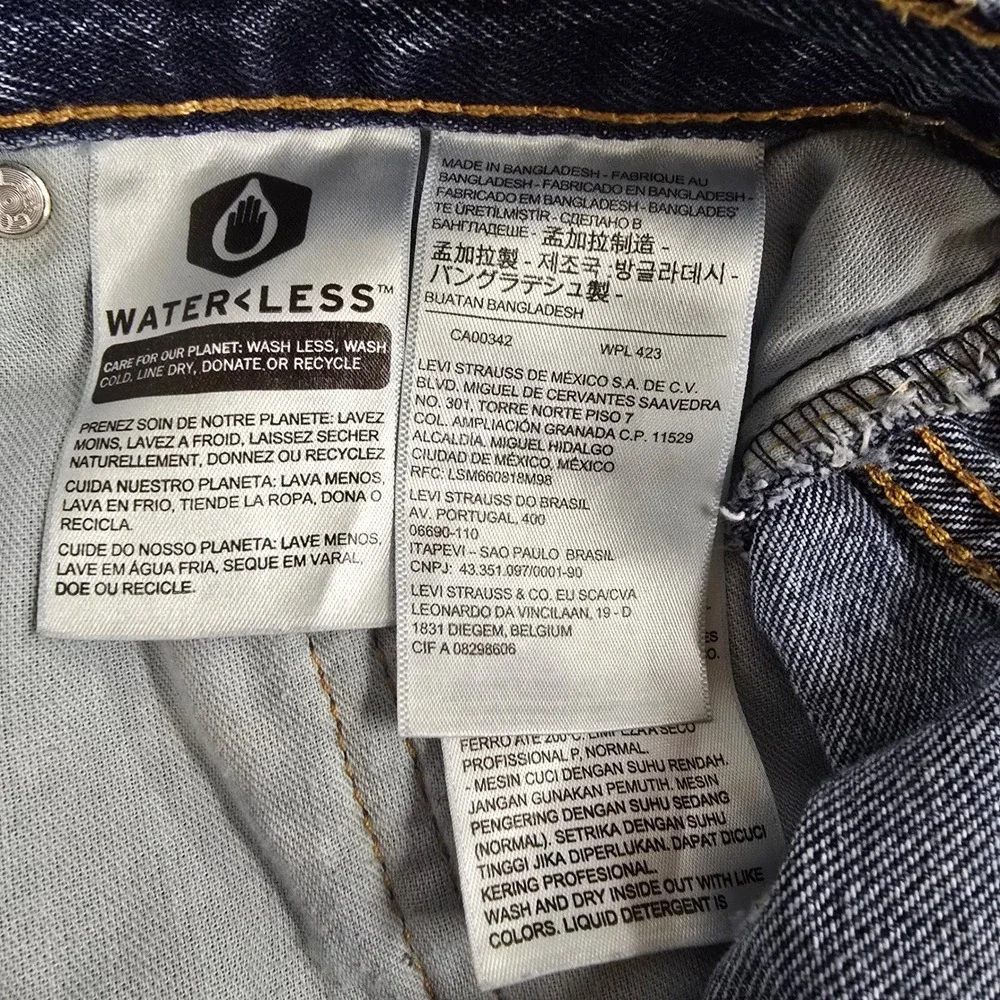 Levis 550 Relaxed Fit‎ Mens Blue Jeans 48x29 Medium Wash Tapered Leg